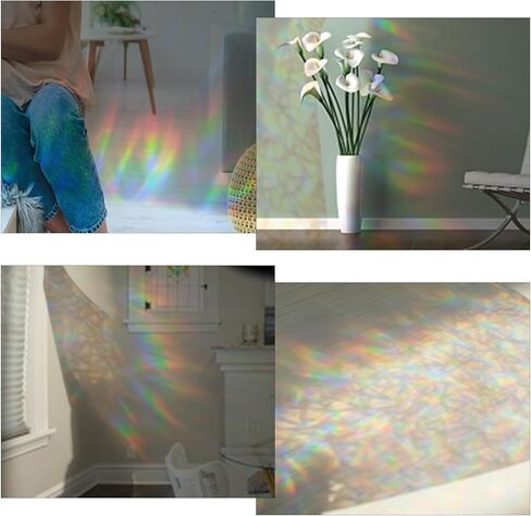 64 قطعة من ملصقات النوافذ على شكل ندفة الثلج بألوان قوس قزح غير لاصقة قابلة لاعادة الاستخدام، ملصقات نافذة بتصميم ندفة الثلج في الشتاء، ملصقات نافذة مضادة للتصادم لإنقاذ الطيور من تصادم النوافذ in Kuwait