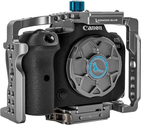 قفص كامل من KONDOR Blue R5/R6/R Arca بدون مقبض علوي متوافق مع Canon | فضاء رمادي in Saudi Arabia