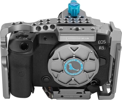 قفص كامل من KONDOR Blue R5/R6/R Arca بدون مقبض علوي متوافق مع Canon | فضاء رمادي in Saudi Arabia
