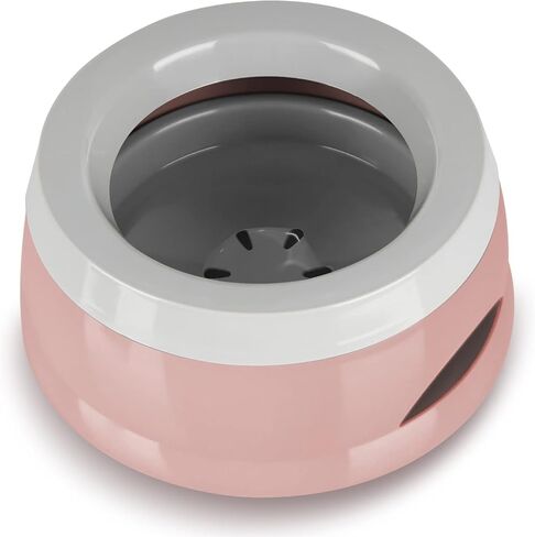 25OZ No Spill Dog Water Bowl, Slobber Stopper, Polypropylene Material, Ideal for Indoor and Outdoor Use in Saudi Arabia