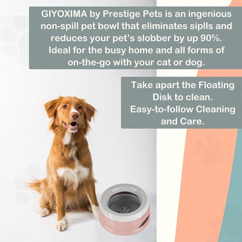 25OZ No Spill Dog Water Bowl, Slobber Stopper, Polypropylene Material, Ideal for Indoor and Outdoor Use in Saudi Arabia