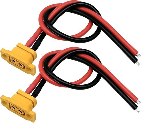 2 قطعة XT60EW-M XT60 ذكر كابل ضفيرة XT60 لوحة جبل موصل مع 30 سنتيمتر 12AWG كابل ل RC الطائرة بدون طيار الطائرات FPV سباق بدون طيار in Saudi Arabia