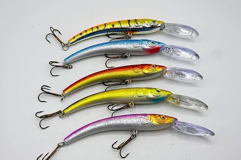 Akuna Pack of 5 Hypnotizer Series 5.9 inch Deep Diving Fishing Lure [BP 5 FLA 82 B] in Saudi Arabia