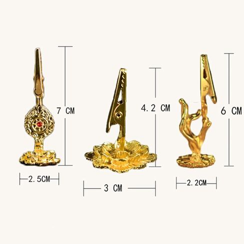 TOPBATHY 3 Pcs Incense Holder Clip Buddha Hand Lotus Incense Coil Clamp Incense Ash Holder Tabletop Decorative Ornament Gift for Home Office in Kuwait