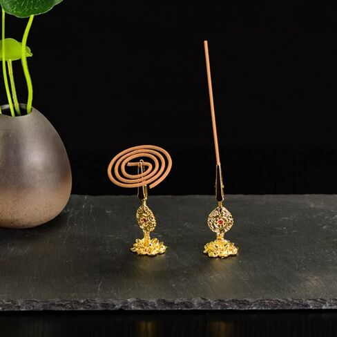 TOPBATHY 3 Pcs Incense Holder Clip Buddha Hand Lotus Incense Coil Clamp Incense Ash Holder Tabletop Decorative Ornament Gift for Home Office in Kuwait