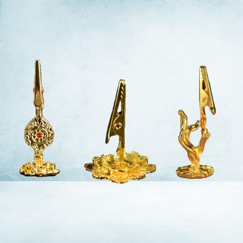 TOPBATHY 3 Pcs Incense Holder Clip Buddha Hand Lotus Incense Coil Clamp Incense Ash Holder Tabletop Decorative Ornament Gift for Home Office in Kuwait