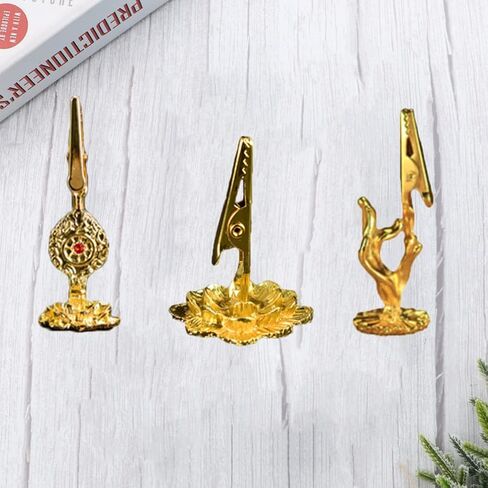 TOPBATHY 3 Pcs Incense Holder Clip Buddha Hand Lotus Incense Coil Clamp Incense Ash Holder Tabletop Decorative Ornament Gift for Home Office in Kuwait