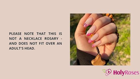 Olive Wood Catholic Rope Rosary with Comfort Cross – Premium Quality Genuine HJW Product - Exclusively Designed Christian Prayer Beads for a Meaningful Spiritual Experience in Kuwait