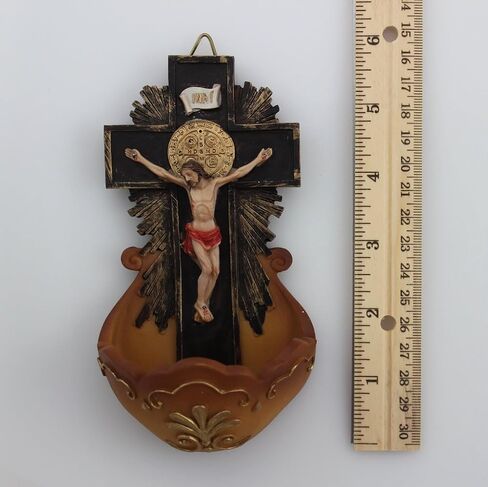 CB St Benedict Crucifix Holy Water Font in Saudi Arabia