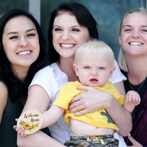 DODAMOUR Baby Monthly Milestone Cards, 10 Wooden Sided Marker Milestone Circles Discs Newborn, Pregnancy Journey Milestone Markers in Kuwait