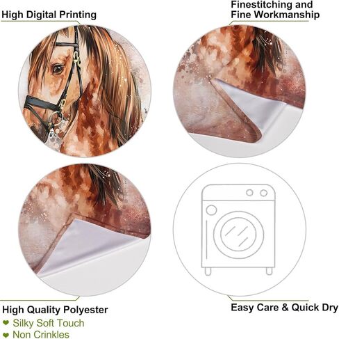 SXCHEN Hippie نسيج الجدار شنقا نسيج لغرفة النوم الحصان البني مع مقاليد 60 "× 80" in Kuwait