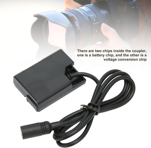 Kafuty-1 EL14 DC Coupler for Nikon P7800 P7700 P7100 D5600 D5500 D5300 D5200 D5100 D3400 D3300, Full Decoding Dummy Battery, Without AC DC Adapter in Saudi Arabia