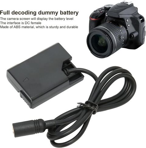 Kafuty-1 EL14 DC Coupler for Nikon P7800 P7700 P7100 D5600 D5500 D5300 D5200 D5100 D3400 D3300, Full Decoding Dummy Battery, Without AC DC Adapter in Saudi Arabia