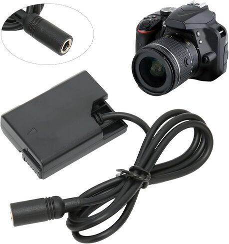 Kafuty-1 EL14 DC Coupler for Nikon P7800 P7700 P7100 D5600 D5500 D5300 D5200 D5100 D3400 D3300, Full Decoding Dummy Battery, Without AC DC Adapter in Saudi Arabia