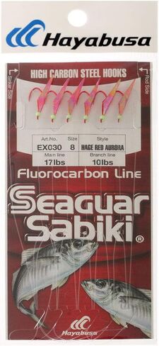 هايابوسا EX030-8 Sabiki Seaguar أحمر in Saudi Arabia
