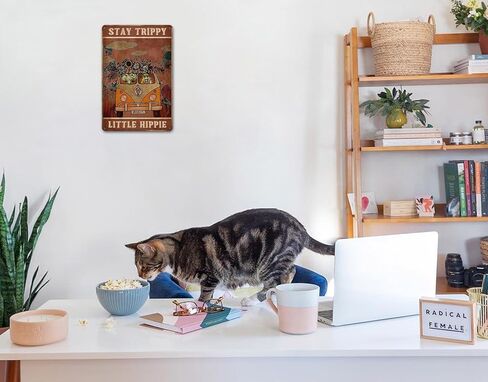 CrazySign Vintage Sign Hippie Wall Decor Stay Trippy Little Hippie Sign For Hippy Room, Bedroom, Office ,Hippy Gifts (232) in Kuwait