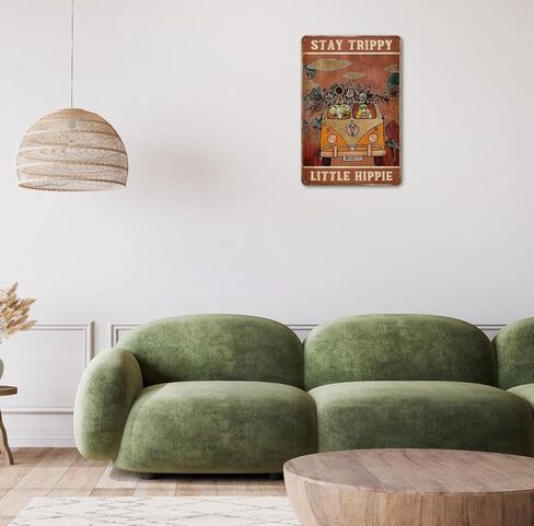 CrazySign Vintage Sign Hippie Wall Decor Stay Trippy Little Hippie Sign For Hippy Room, Bedroom, Office ,Hippy Gifts (232) in Kuwait