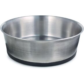 Pro Select Stainless Steel Dog Bowl with Rubber Base Sizes Vary (1 Pack), 30 OZ in Saudi Arabia