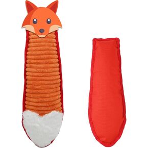 Onmygogo Plush Dog Squeaky Toys, Stuffed Plush Animal Tail Toys for Aggressive Chewers, Interactive Toys for Small, Medium, Large Breed Dogs(Set of 3,Fox+Squirrel+Raccoon) in Kuwait