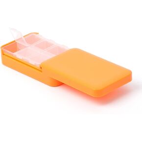 منظم حبوب دواء مقاوم للضوء، صندوق حبوب دواء كبير جدًا للسفر لمدة 6 ايام مع تصميم لحماية الخصوصية، حافظات حبوب خالية من البيسفينول ايه للفيتامينات وزيوت السمك والادوية والمكملات الغذائية in Kuwait