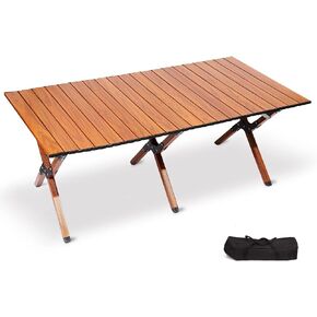طاولات التخييم التي يمكن طيها خفيفة الوزن - طاولة نزهة محمولة قابلة للطي من الألومنيوم، طاولة جانبية صغيرة قابلة للطي/قابلة للطي للأنشطة الخارجية والشاطئ والشواء وتناول الطعام، تتسع لـ 4-8 أشخاص... in Kuwait