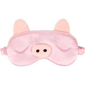 Aisa 3D Frog Cute Cartoon Design Sleeping Eye Blinder Travel Office Snap Soft Plush Eye Mask Green (7477+Bear)