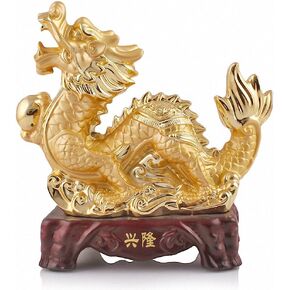 Large Size Chinese Zodiac Dog Golden Resin Collectible Figurines Table Decor Statue in Saudi Arabia