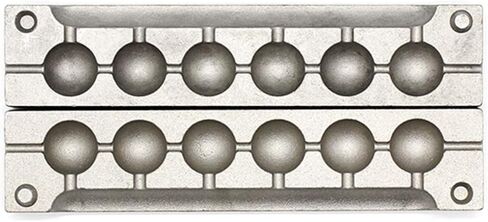 Adygil Round Sinker Mold with 6 Cavities and 2-Ounce,Without Handle in Saudi Arabia