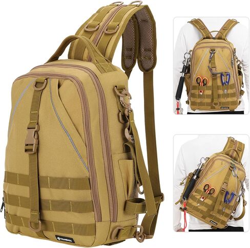 حقيبة ظهر لصيد الأسماك من تومشو، حقيبة تخزين خفيفة الوزن مقاومة للماء لصيد الأسماك in Kuwait