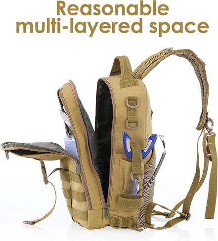 حقيبة ظهر لصيد الأسماك من تومشو، حقيبة تخزين خفيفة الوزن مقاومة للماء لصيد الأسماك in Kuwait