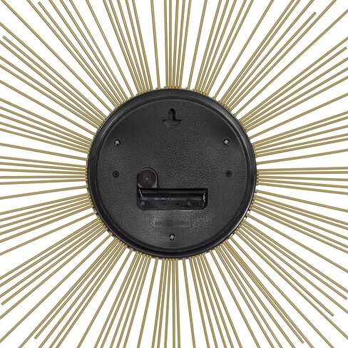 Deco 79 Metal Starburst Wall Clock, 19" x 1" x 19", Gold in Saudi Arabia