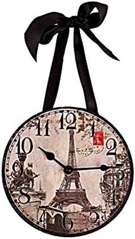 ساعة حائط - "باريس/برج ايفل" صور عتيقة - من دي سي اي in Kuwait