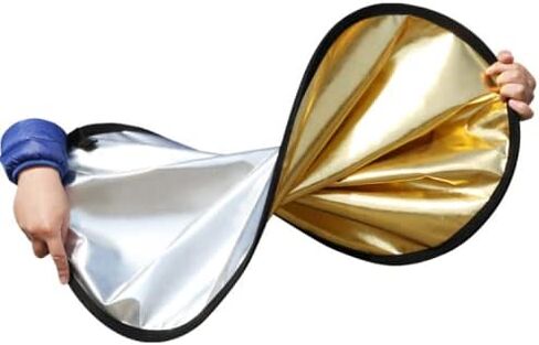 عاكسات ضوئية 43 بوصة / 110 سم 5 في 1 حقيبة متعددة الأقراص قابلة للطي - شفافة، فضي، ذهبي، أبيض وأسود للتصوير الفوتوغرافي in Kuwait