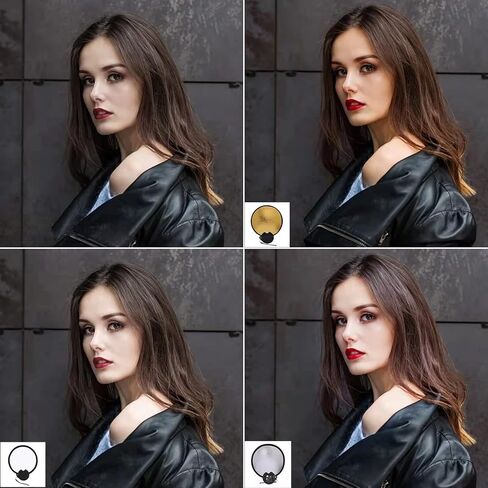 عاكسات ضوئية 43 بوصة / 110 سم 5 في 1 حقيبة متعددة الأقراص قابلة للطي - شفافة، فضي، ذهبي، أبيض وأسود للتصوير الفوتوغرافي in Kuwait