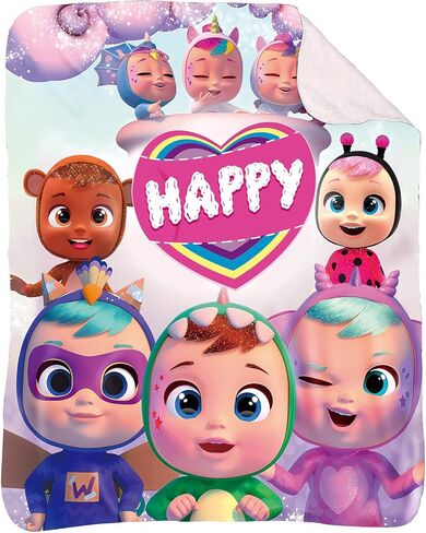 Cry Babies Magic Tears Fleece Throw Blanket for Couch and Bed Cry Baby Super Soft Blankets for Sofa Crying Baby Plush Fuzzy Lightweight Throws Blanket Suitable for Summer Size 59''X51'' in Kuwait