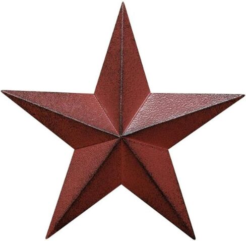 ملصق الحائط CWI Gifts Barn Star ، لون خمري, 24-inch in Kuwait