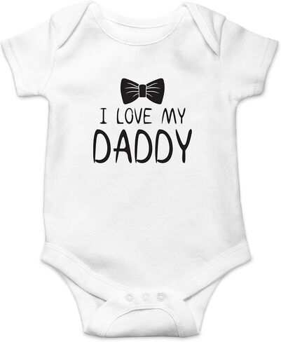 AW Fashions I Love My Daddy - لدي أفضل أب - هدية رائعة لعيد الأب - بدلة أطفال لطيفة من قطعة واحدة in Saudi Arabia