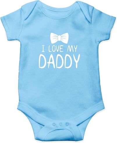 AW Fashions I Love My Daddy - لدي أفضل أب - هدية رائعة لعيد الأب - بدلة أطفال لطيفة من قطعة واحدة in Saudi Arabia