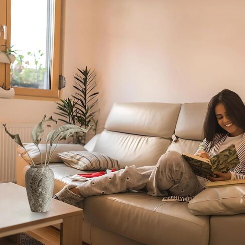 AWNR Terracotta Vase Farmhouse Decor: Ceramic Clay Vase Pottery Vase Vintage Vases for Flowers Rustic Home Decor for Living Room Mantel Bedroom Kitchen Dinning Table Centerpieces Art Collectibles in Kuwait