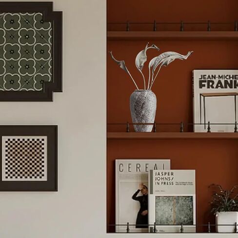 AWNR Terracotta Vase Farmhouse Decor: Ceramic Clay Vase Pottery Vase Vintage Vases for Flowers Rustic Home Decor for Living Room Mantel Bedroom Kitchen Dinning Table Centerpieces Art Collectibles in Kuwait