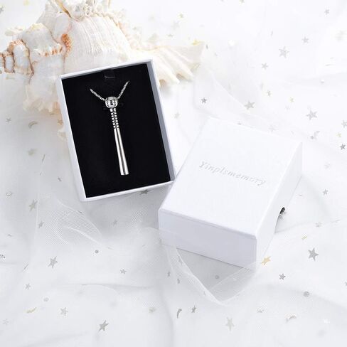 Yinplsmemory Cremation Jewelry Baseball Bat Urn Necklace for Ashes for Dad Brother Mom Stainless Steel Sport Urn Locket for Ashes Keepsake in Saudi Arabia