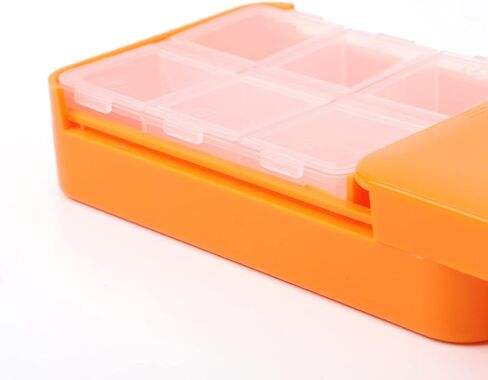 منظم حبوب دواء مقاوم للضوء، صندوق حبوب دواء كبير جدًا للسفر لمدة 6 ايام مع تصميم لحماية الخصوصية، حافظات حبوب خالية من البيسفينول ايه للفيتامينات وزيوت السمك والادوية والمكملات الغذائية in Kuwait