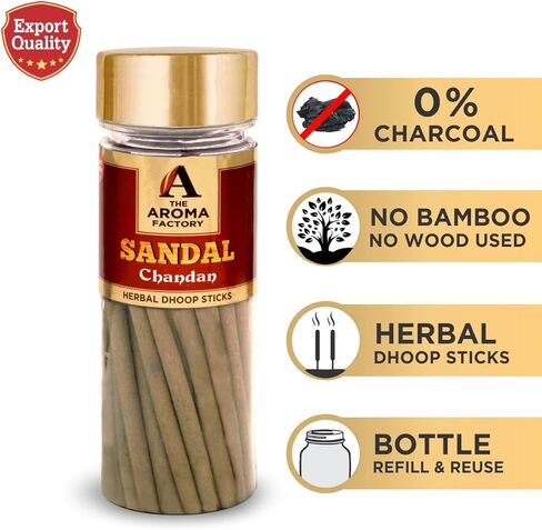 أعواد باتي غوجال دووب من ذا أروما فاكتوري، عطر طويل الأمد للتأمل المنزلي، طوق طبيعي وعشبي لبوجا مع حامل حامل دووب، بدون فحم ومنخفض in Saudi Arabia