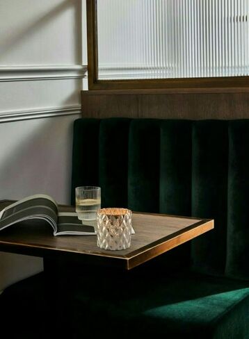 Serene Spaces Living Silver Diamond Mercury Cylinder ، المقاس: 12.7 سم قطر × 12.7 سم ارتفاع in Kuwait