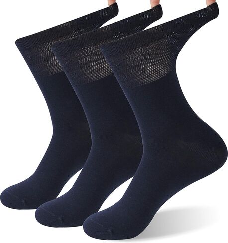 جوارب الخيزران لمرضى السكري، جوارب Sunew النسائية للصيف تسمح بمرور الهواء لا رائحة من الخيزران للأقدام العرق، ماصة للرطوبة الجري المشي لمسافات طويلة العمل جوارب طاقم الخيزران 6 أزواج رمادي، XL in Kuwait