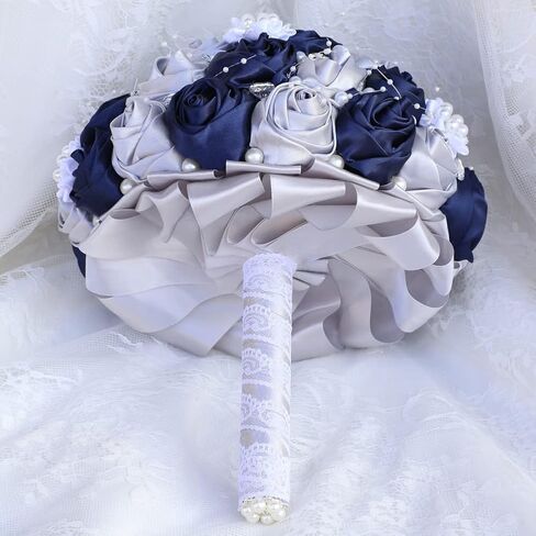 Blush Pink and Ivory Bridal Wedding Bouquet with Gold Brooch Bling Rhinestone Bouquet for Bride Bridesmaid Quinceanera Satin Dusty Rose Flower Bouquet Wedding Blush Pink and Ivory 8.7in in Kuwait