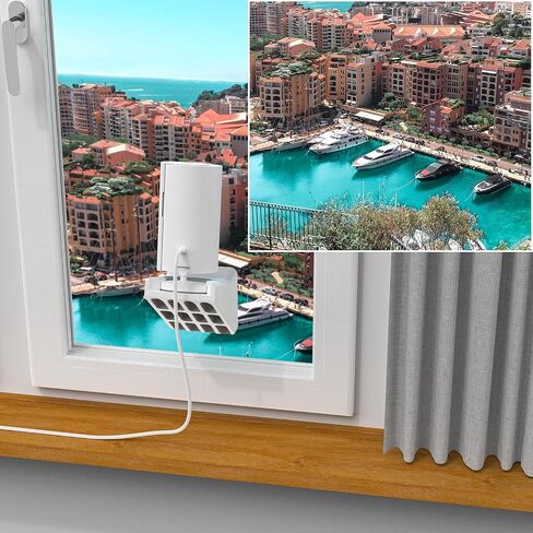 Adhesive Window Mount for Indoor Cam(1st Gen/2nd Gen)/R-ing Indoor Cam Plus,Easy to Install, No Tools Needed, Indoor Cam Camera 20 Degrees Tilt Strong Adhesive Wall Mounting Bracket (White) in Saudi Arabia