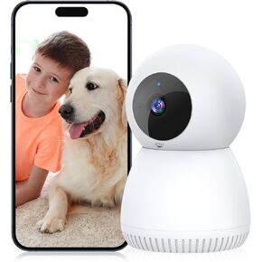 NoahTec Indoor Home Security Camera, Baby Pet Camera with Phone App, 360 Degree 1080P WiFi Camera for Home Security, Night Vision, 2-Way Talk and Motion Detection, Local & Cloud Storage in Kuwait