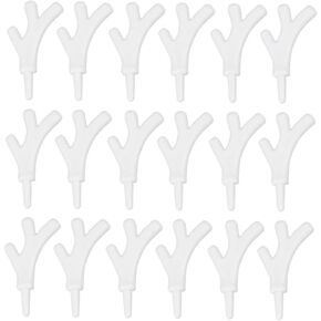 100PCS Christmas Plastic Antlers Branch Snowman Hand Craft Xmas Reindeer Horn Decoration
