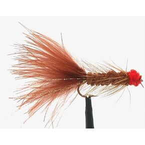 Feeder Creek Egg Sucking Leech Flies – 12 Pack Streamer Fly Assortment for Trout, Steelhead & Salmon – Egg Sucking Leech with Red Head in Kuwait